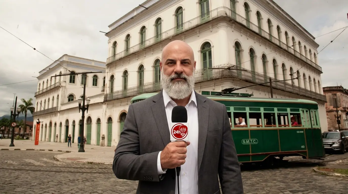 Cidade de Santos SP transforma cais com investimentos de R$ 50 mi Vista panorâmica do cais revitalizado na Cidade de Santos SP